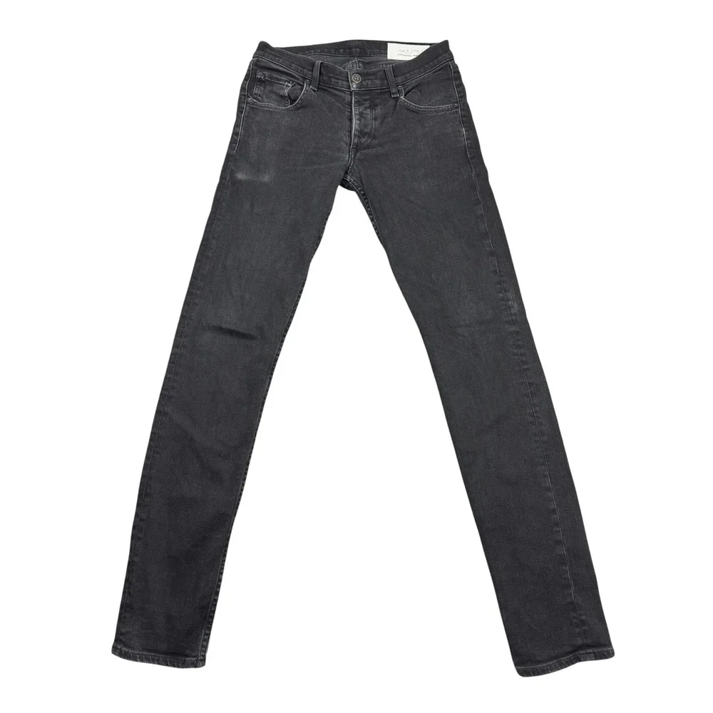 Rag & Bone Standard Issue Fit 2 Slim Leg Jeans Mens 29 Faded Black Denim
